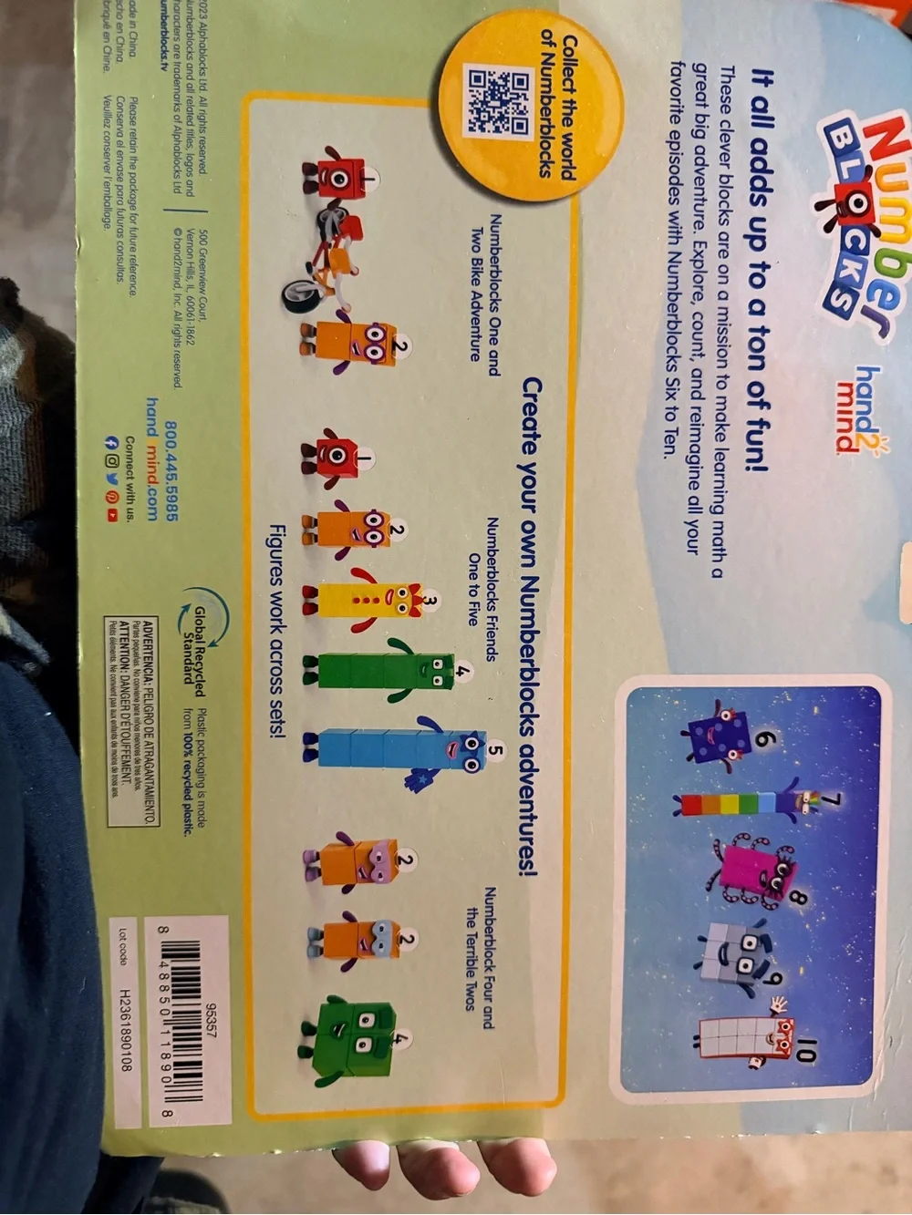 Numberblocks Friends Pack - Purple & Rainbow Stack Educational Figure